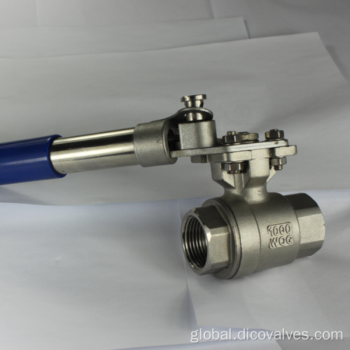 Carbon Flanged Ball Valve CF8m Automatic Reset 2PC Ball Valve Supplier